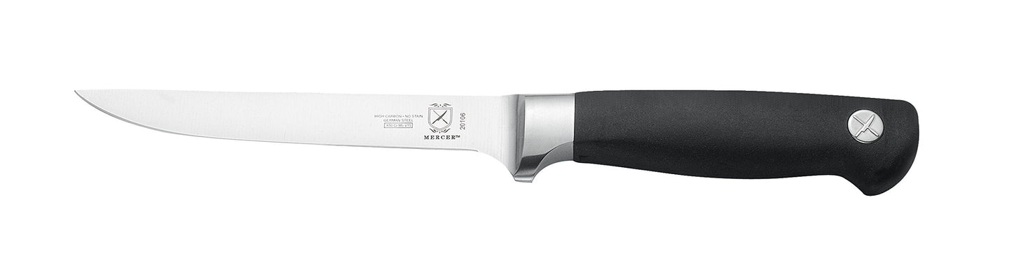 Mercer Culinary Genesis 10-Piece Forged Knife Set with Case, Steel/Black