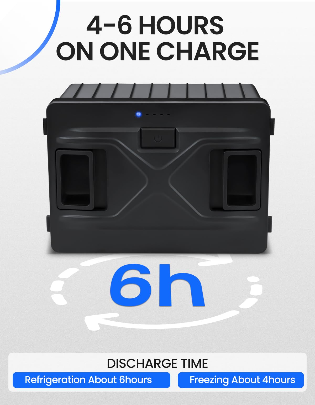 Movxpace 173Wh Detachable Battery – 12V Dual Zone Fridge Battery for TA/TAW Series Car Refrigerators, Adapter not Included
