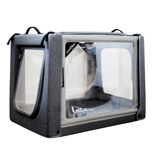 PureVent Pet Oxygen Chamber - Safe Veterinary-Grade Oxygen Therapy Cage for Dogs, Cats, Birds and Animals - Built-in Ventilation for Pets up to 30lbs