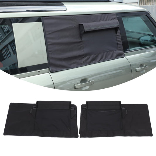 PIUGILH Rear Door Window Shade Compatible with Land Rover Defender 90 110 130 2020-2026 Camping Accessories Car Rear Door Window Screen Sun Shade Privacy Protection, 2Pcs