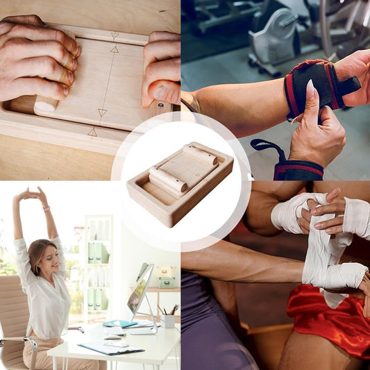 Wooden Finger Exerciser, WhiteOak Crimp Clash, Tug of War for Climbers, Combines Armwrestling with Tug-of-War, Hand Exercises Wooden Finger Gripper, Interactive Finger Competition Board