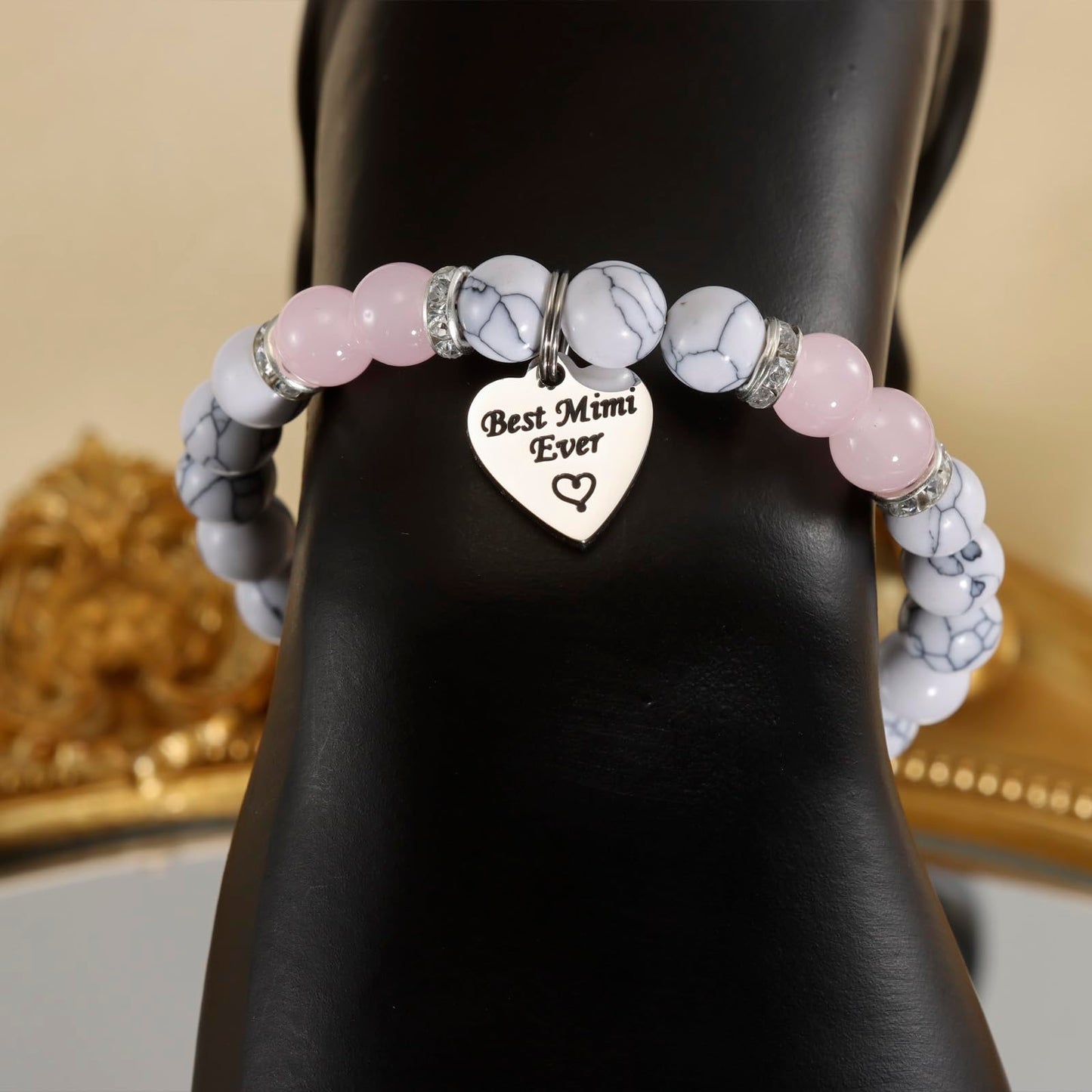 Kivosliviz Mimi Jewelry for Women Gifts from Granddaughter Best Grandma Mothers Day Mimi Bracelet