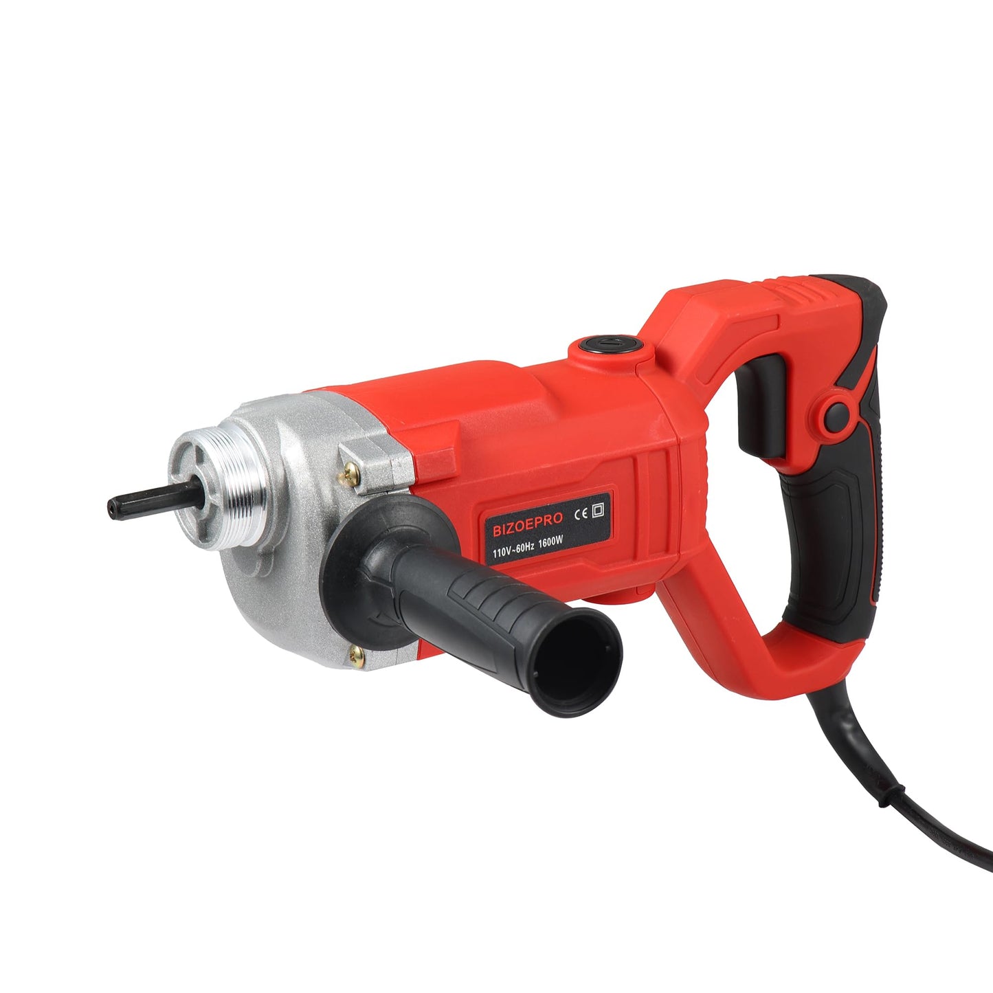 Bizoepro HandHeld Concrete Vibrating Tool, 1600W 15000RPM Electric Concrete Vibrator 6.6ft Shaft Rod 2HP Portable Pencil Cement Remove Air Bubble and Mix Concrete