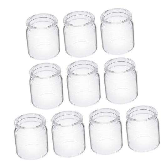Mipcase 10pcs Mini Glass Bottles Succulent Landscape Decor Test Tube Vases Micro Terrariums for Plant Propagation