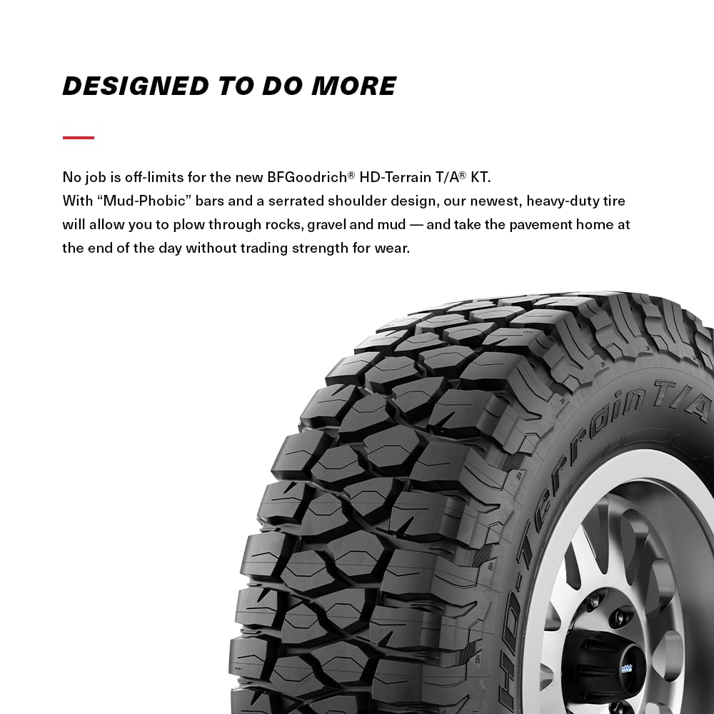 BFGoodrich HD-Terrain T/A KT Heavy Duty Truck Tire for Light Trucks, SUVs and Crossovers, LT275/65R20/E 126/123Q