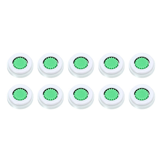 uxcell Shower Flow Reducer Set, 10 Pcs 2.0gpm Water Flow R, Green, Unfinished, POM Material