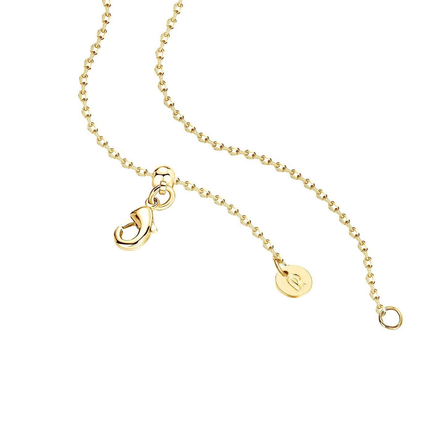 PAVOI 14K Yellow Gold Plated Link CZ Necklace | Chain Necklaces For Women | Stacking Necklaces For Women