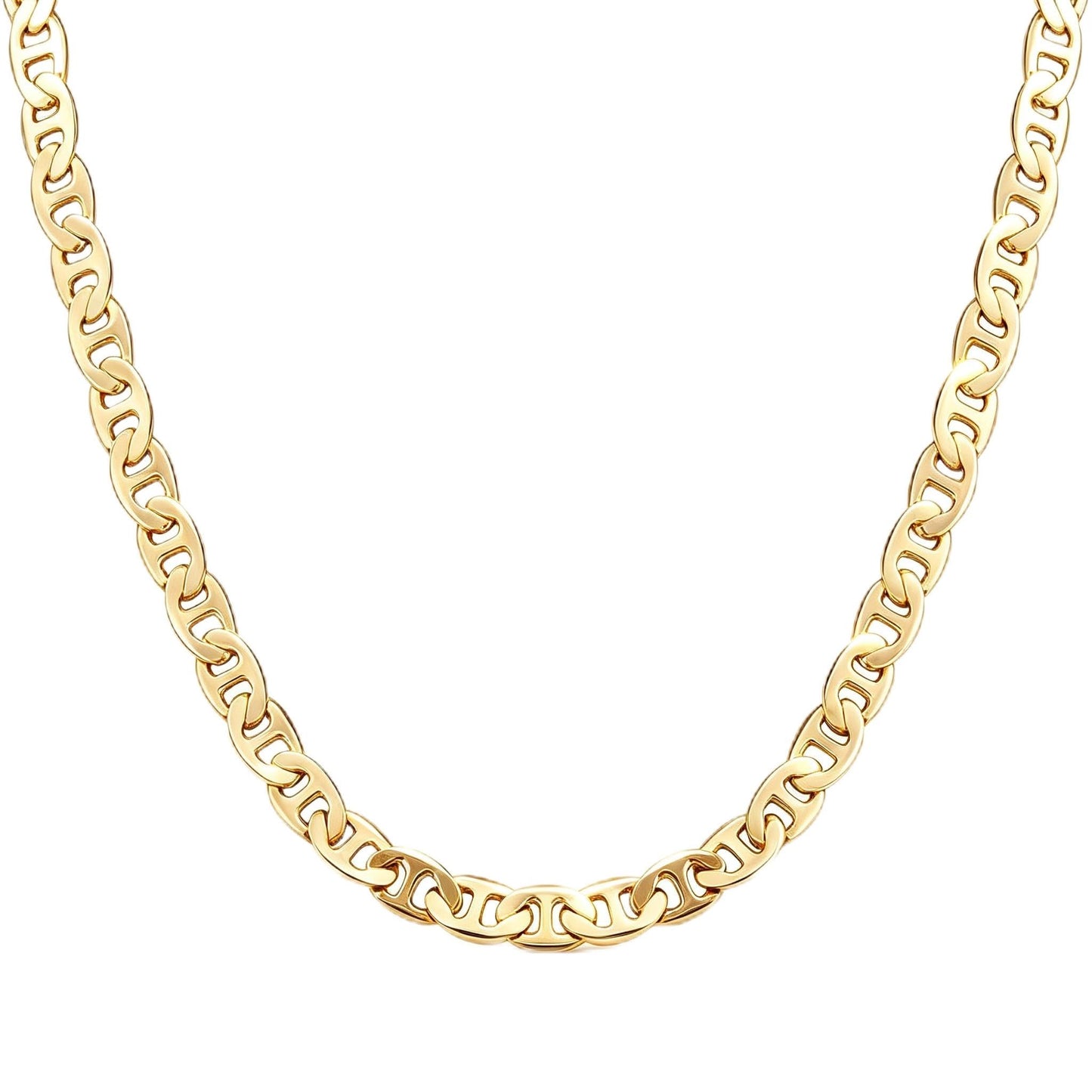 Milan Chiva 14K Gold Chunky Plated Snake Chain Necklace for women, Dainty Trendy Non Tarnish Charm Stacked Necklaces Fashion Jewelry for Women MNS-1031GD