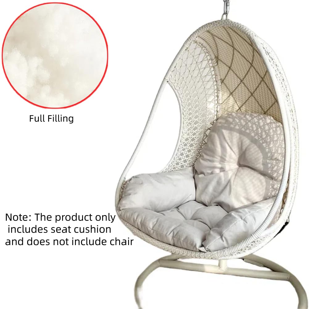 Gujuja Swing Egg Chair Cushion Hanging Basket Chair Pads Thickened Hammock Chair Seat Cushion for Outdoor Patio Garden Hanging Basket Chair Seat