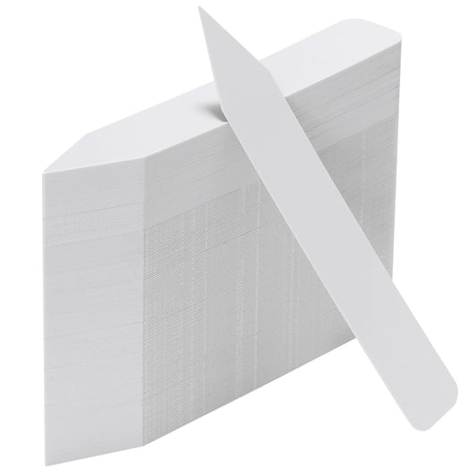 300 Pack Plant Labels, 4 Inch Potted Plant Name Tags Plastic, Seedlings Seed Markers Nursery Plant Stake Tag with Marking Pen for Outdoor Indoor Garden Patio Flower Vegetable, White