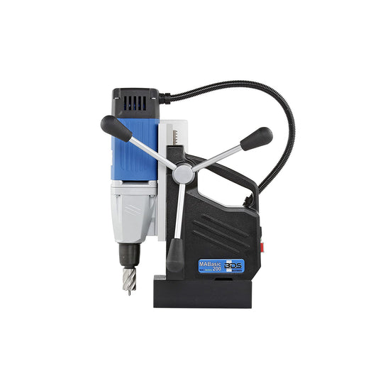 CS Unitec | MABasic 200 | Single-Speed Portable Magnetic Drill. Max Hole Capacity 1-3/8" Diameter, 8.2 Amp, 110 Volts, 450 RPM - Made in Germany