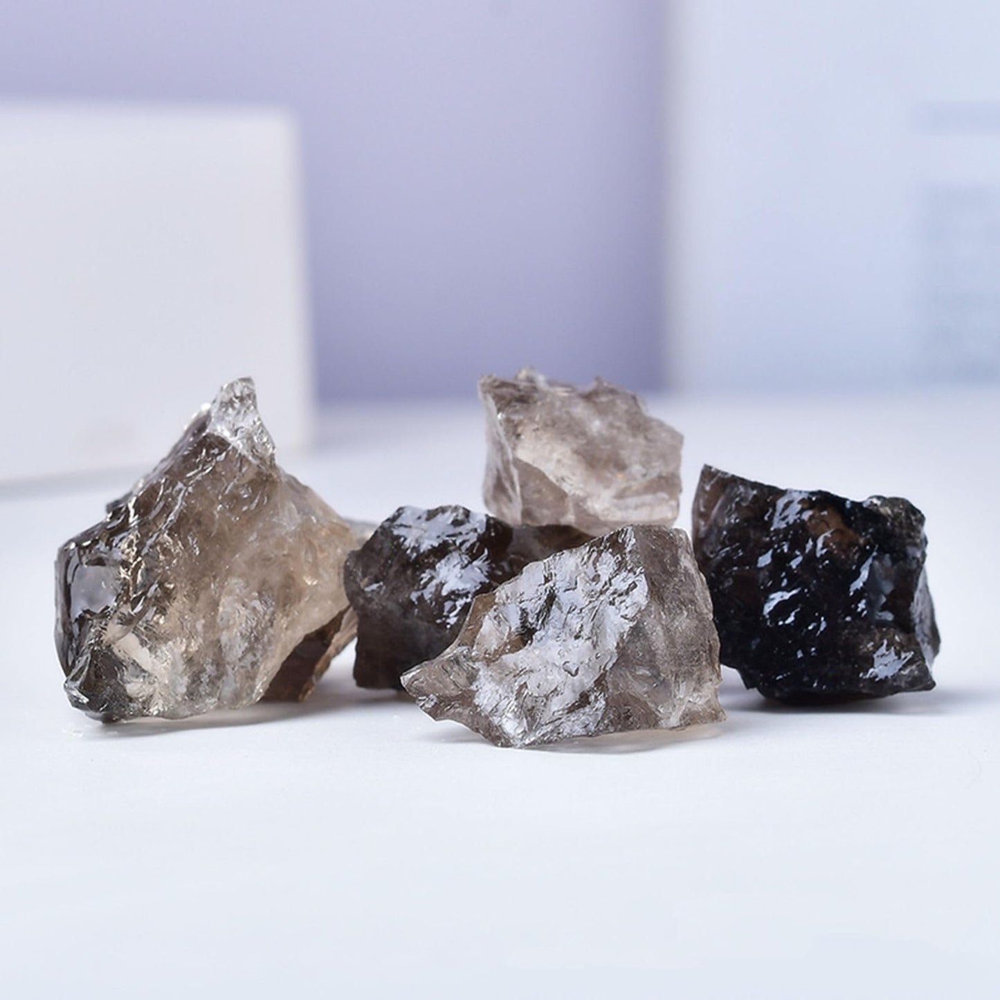 Smoky Quartz Raw Crystals Healing Crystals Natural Rough Stones 1.2-2" for Tumbling, Fountain Rocks, Yoga, Meditation, Polishin, Gift 38