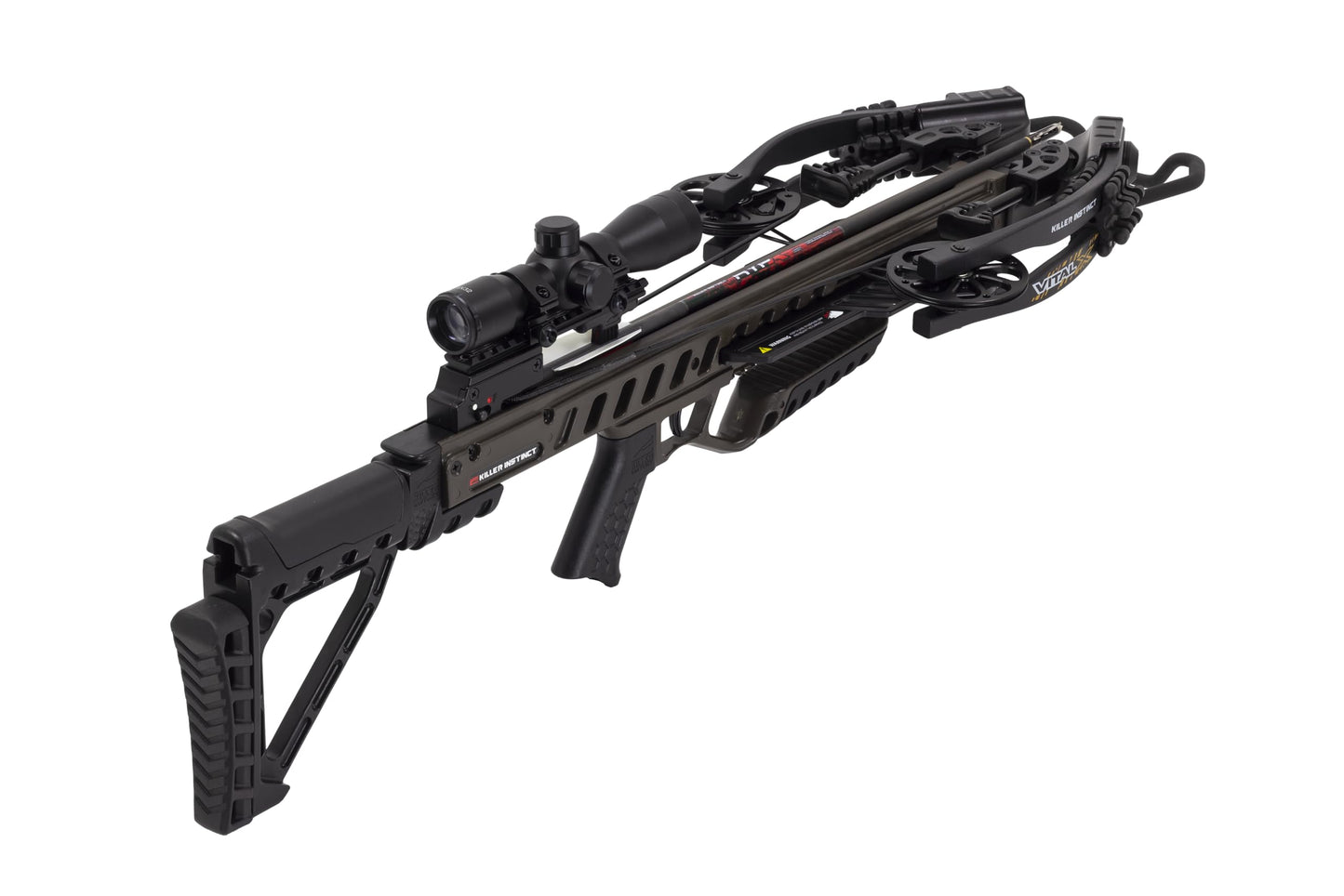 Killer Instinct Vital-X with Dead Silent Crank Crossbow Package. The Vital-X is a Top Crossbow for Hunting Deer or Your Favorite Game!
