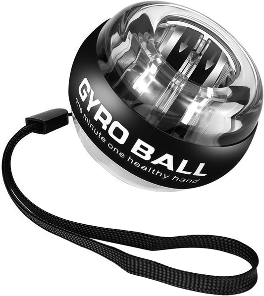 Wxyjxqy Gyro/Torque Ball Hand Exerciser,Wrist Trainer Ball Auto-Start Gyroscopic Forearm Exerciser,Five-Gear Color-Changing Light Torqueball for Strengthening Arms, Fingers, Bones and Muscles.