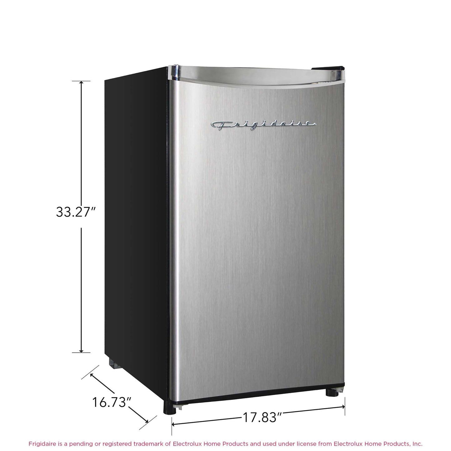 Frigidaire EFR323 3.2 cu ft Compact Fridge, Mini Refrigerator, Stainless Steel, Platinum Series