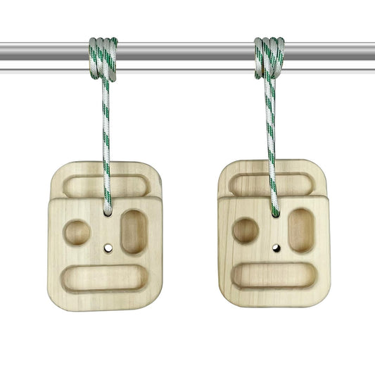 AWNOM Climbing Hangboard Rock Climbing Training as Climbing Fingerboard with Jugs, Slopes and Edges, Pockets as Door Mounted Training Station Rock Climbing Pull Up Bar (2 Pcs)