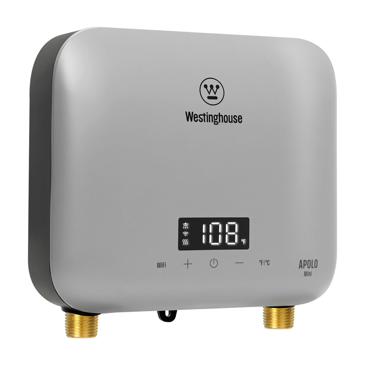 Westinghouse Apolo Mini 6.5kW Tankless Water Heater Electric, 240V Instant Hot Water, Smart WiFi Control, Compatible with Alexa & Google Home, Deep Blue