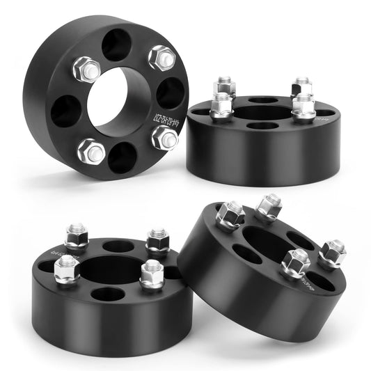 KSP 4X4 Wheel Spacers for Golf Cart EZGO Wheel Hub, 2"(50mm) Forged Tire Spacer fit Yamaha Club Car in 4x101.6 Bolt Pattern 62mm Hub Bore 1/2"-20 Thread Pitch, 4x100 Black Aluminum Wheel Adapters