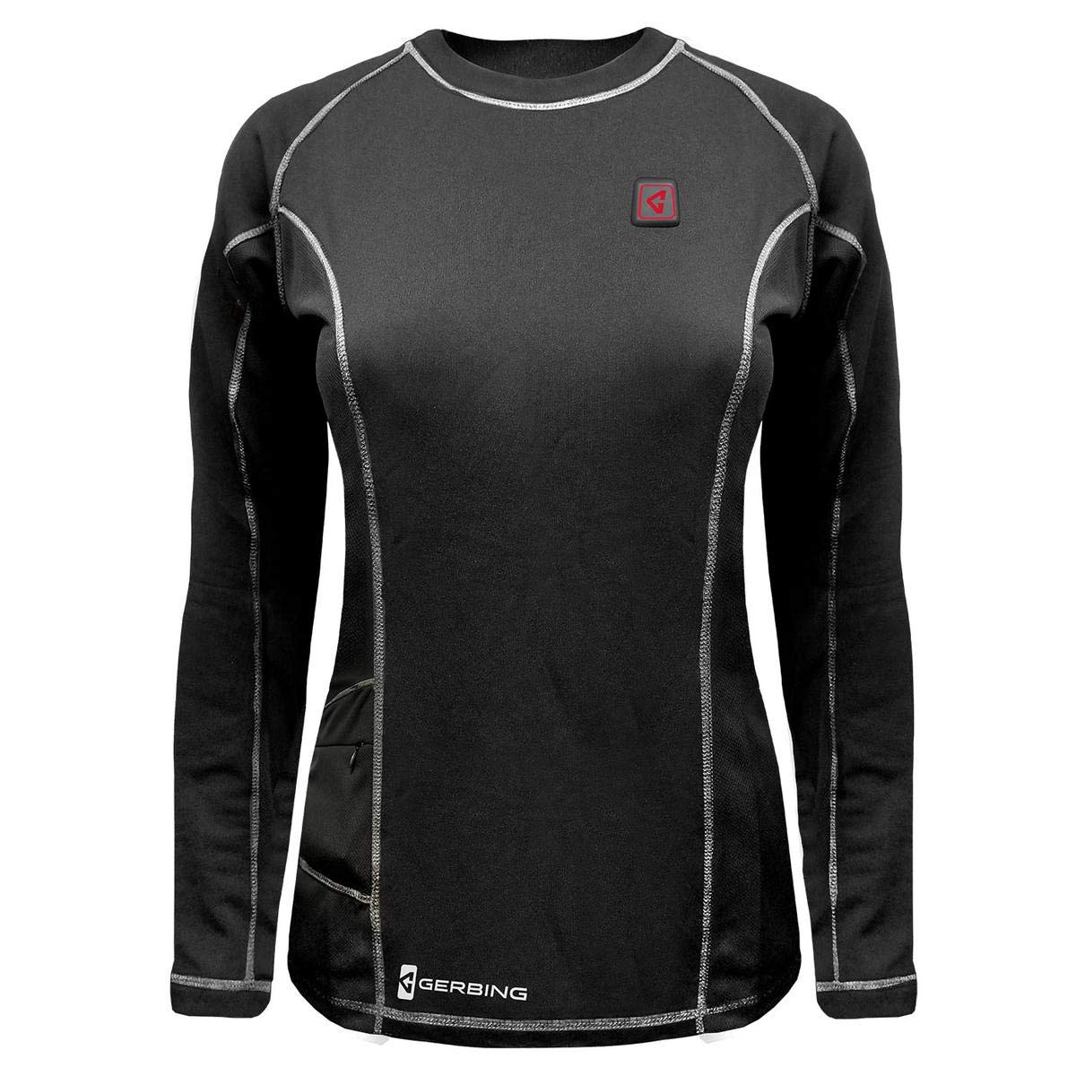 Gerbing 7V Battery Heated Shirt for Women Electric Heated Base Layer for Winter, Motorcycling, Camping, Skiing, Hunting Black XXL