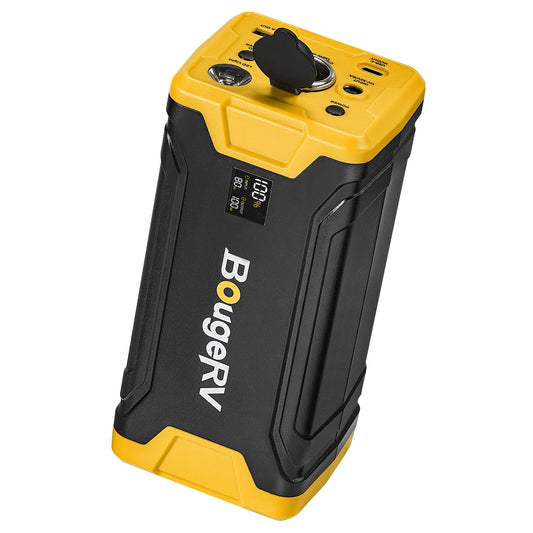 BougeRV 277Wh Portable Power Station, Backup Battery for Most Car Refrigerators, Portable Power Supply with Dynamic Display Panel