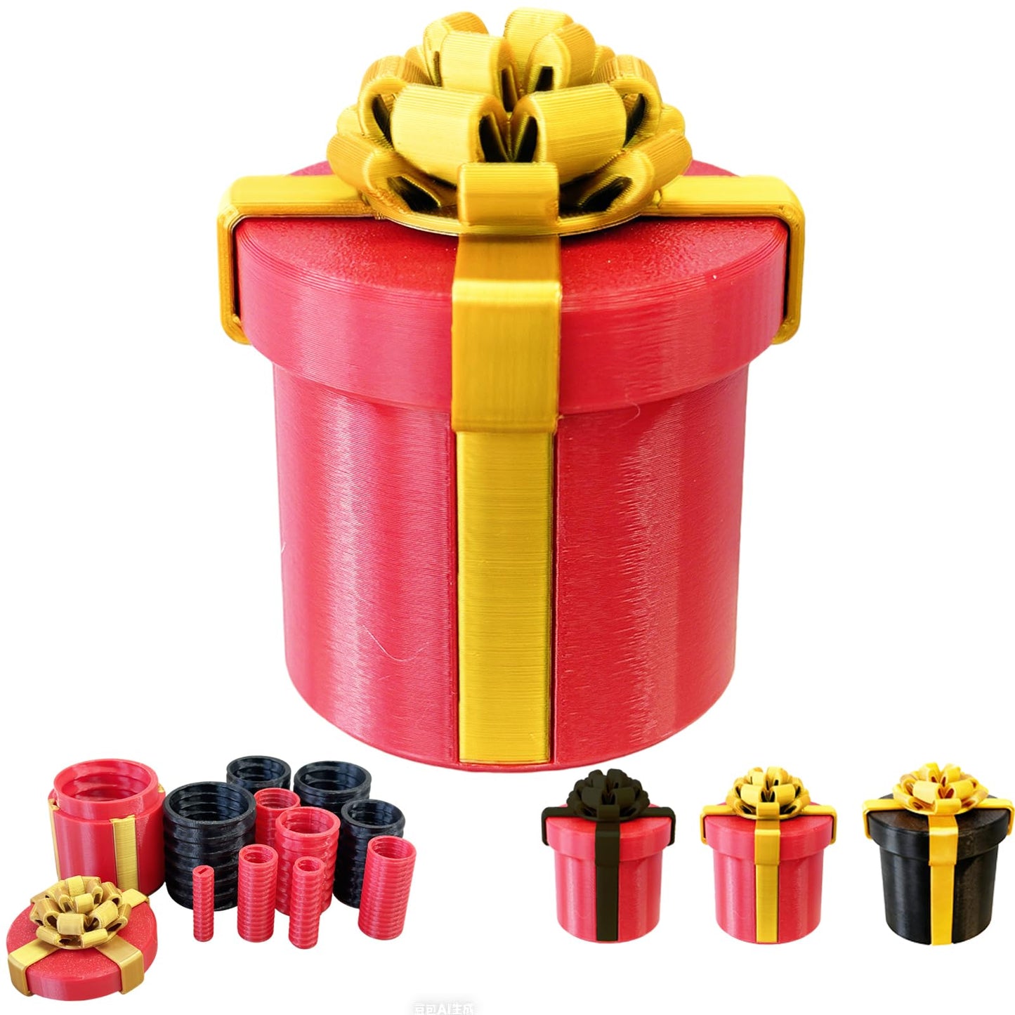 ajitxalr Gotcha Box,Prank Gifts,Puzzle Gift Box,Prank Gifts for Adults,Money Puzzle,Annoying Nested Screw Gift Box,Reusable Perfect Money Puzzles for Birthday Christmas White Elephant Party