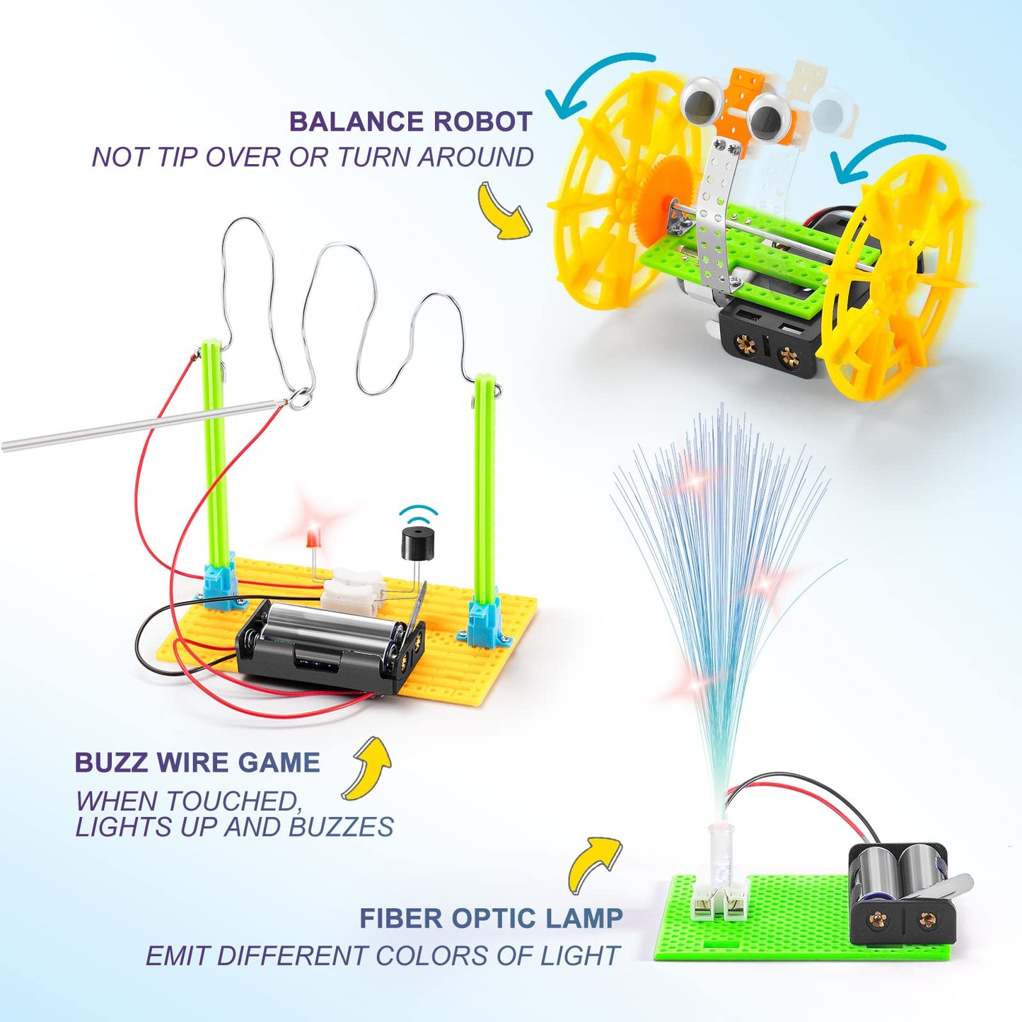 BeAndge STEM Kits for Kids Age 6-8 8-10 - Boy Gifts for 6 7 8 Year Old Boys Birthday Gift, STEM Toys for Age 8-13, Science Kits for Kids 5-7 8-12, Robotics Experiment Engineering Robot Building Crafts