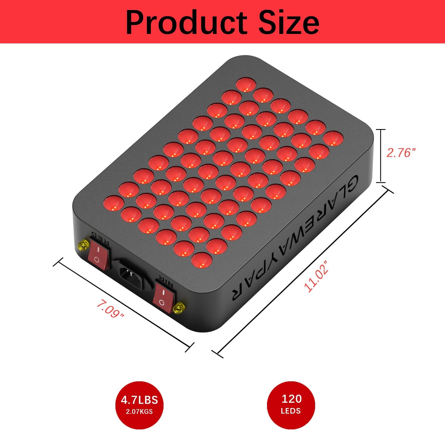 LED Red Light Therapy for Body Infrared Light Therapy Red Light Panel Red Light Therapy Device Red Light Therapy for Face