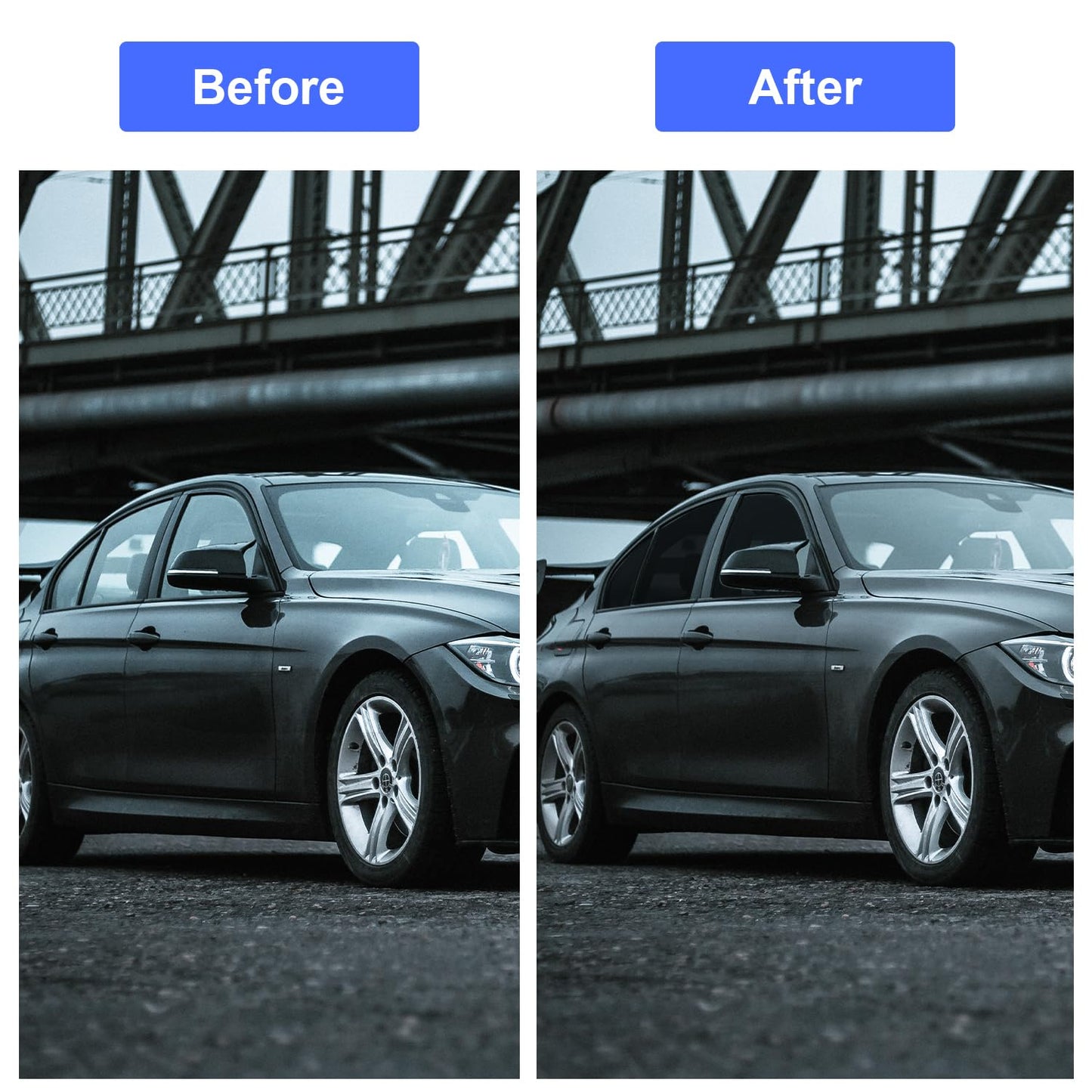 LuxeShade 2-Pack Car Window Tint – Premium Carbon 5% & 20% VLT Privacy Window Films, UV/IR Heat Blocking, Scratch & Fade Resistant (1Ply 24"*100ft + 2Ply 24"*100ft)