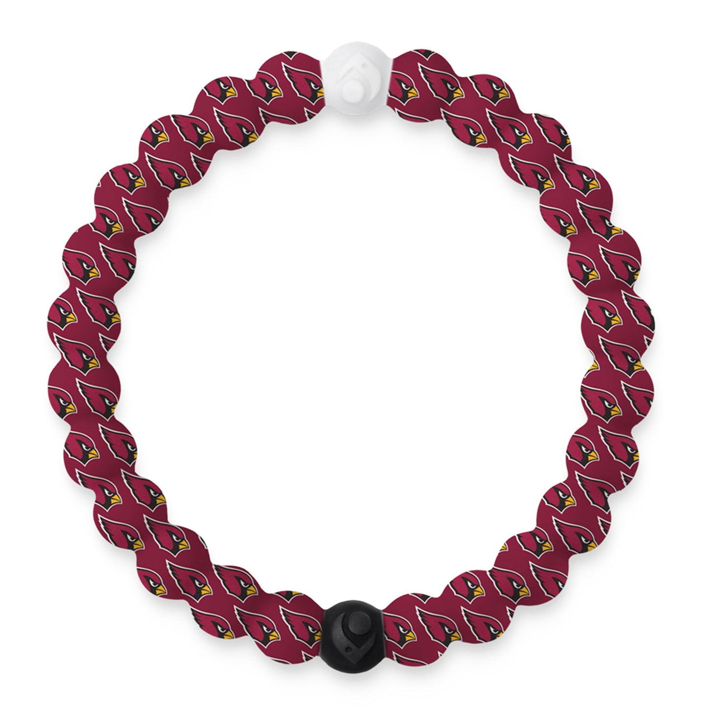 Lokai Silicone Beaded Bracelet for Men & Women, NFL Football Collection - Arizona Cardinals, Medium - Silicone Jewelry Fashion Bracelet Slides-On for Comfortable Fit