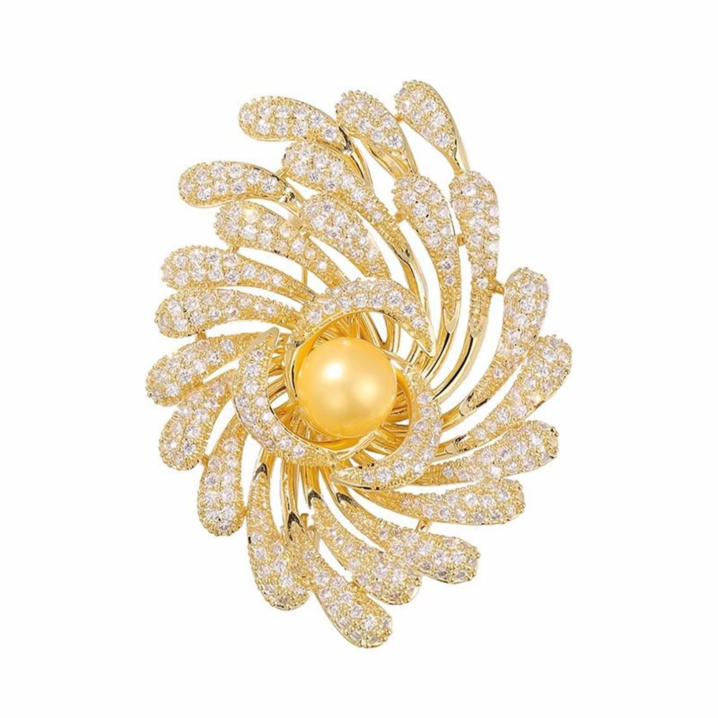 HETICA Women Animal Floral Brooch Pin Accessory Perfect as a Gift for Anniversary Celebrations, Parties, Or Everyday Wear (Fireworks)
