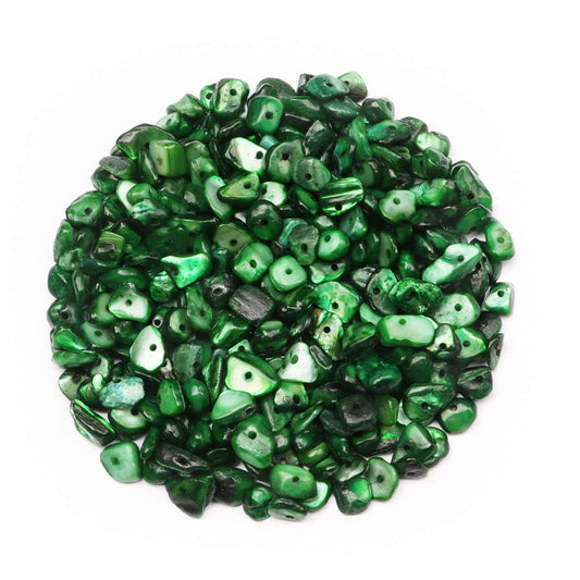 500 pcs Natural Chip Stone Beads, Green Aventurine 5-8 mm Irregular Gemstones Healing Crystal Loose Bead for Jewelry Making Bracelet Crafting