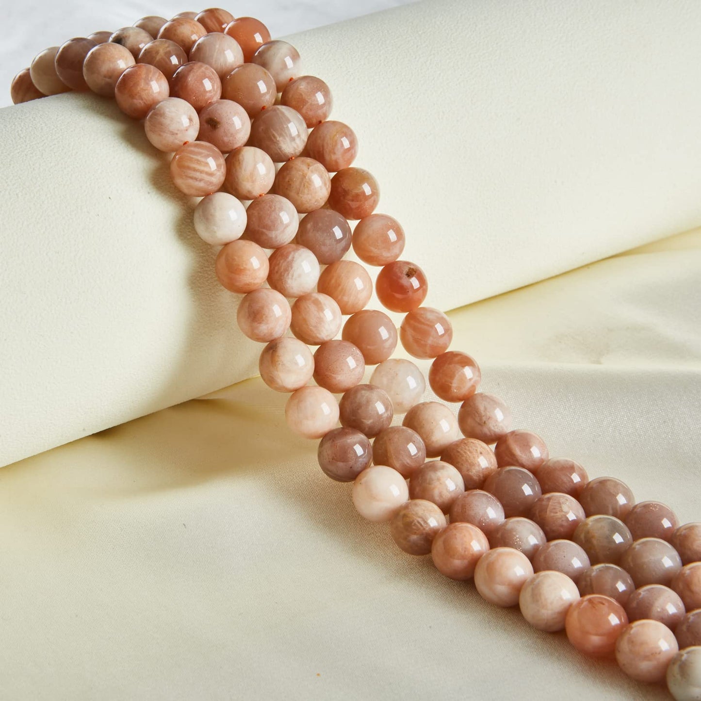 35pcs 10mm Sunstone Beads Natural Gemstone Beads Round Loose Beads for Jewelry Making
