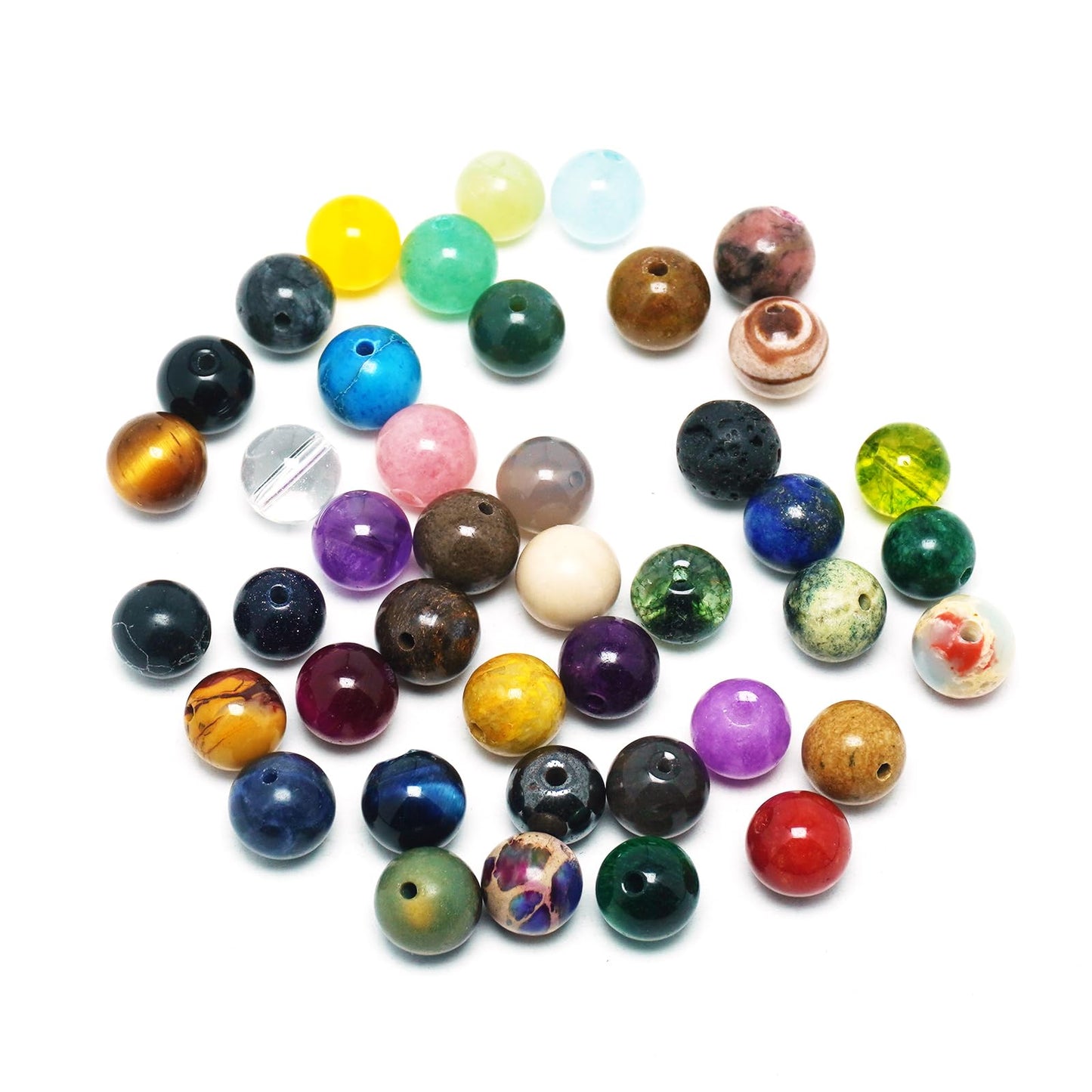 DIQIO Natural Stone Beads Gemstone Beads for Jewelry Making - 6mm Magenta Tiger Eye Beads for Bracelets, Pink Rose Jasper Round Beads(58-60pcs, 6mm, Magenta Tiger Eye)