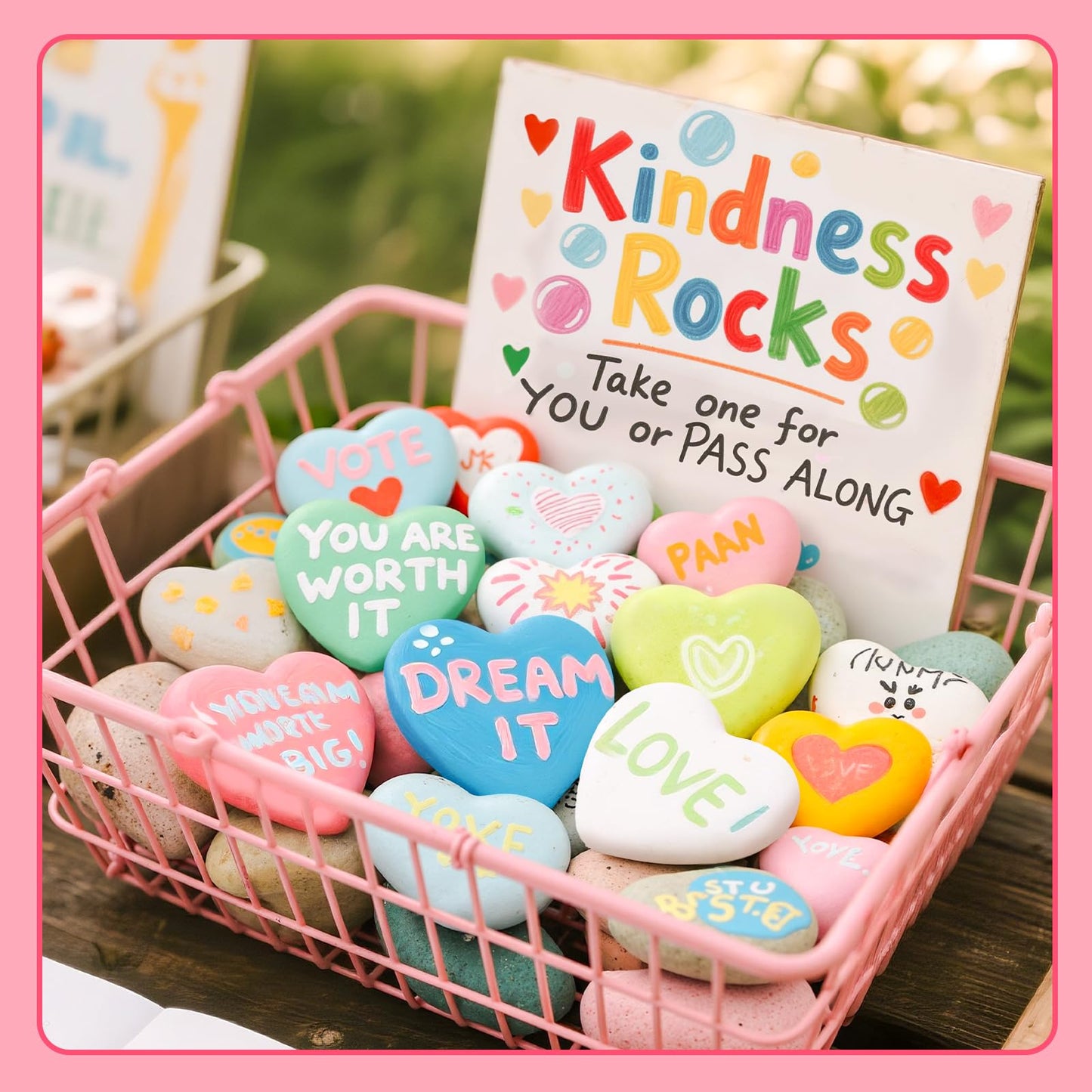 Simetufy 15 Pcs Heart-Shaped Rocks for Painting, 2in Valentine's Day Heart Stones, Natural River Rocks to Paint, Flat Painting Rocks, Smooth Rocks for Crafts, Stones for Girls DIY, Kindness Rocks