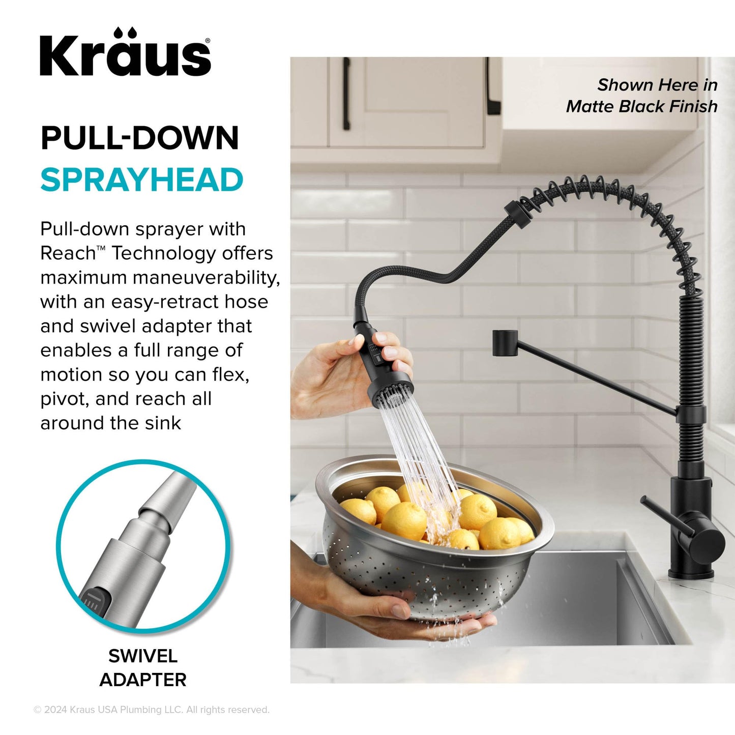 KRAUS Bolden Touchless Sensor Commercial Style 2-Function Single Handle Pull Down Kitchen Faucet in Spot-Free Antique Champagne Bronze, KSF-1610SFACB