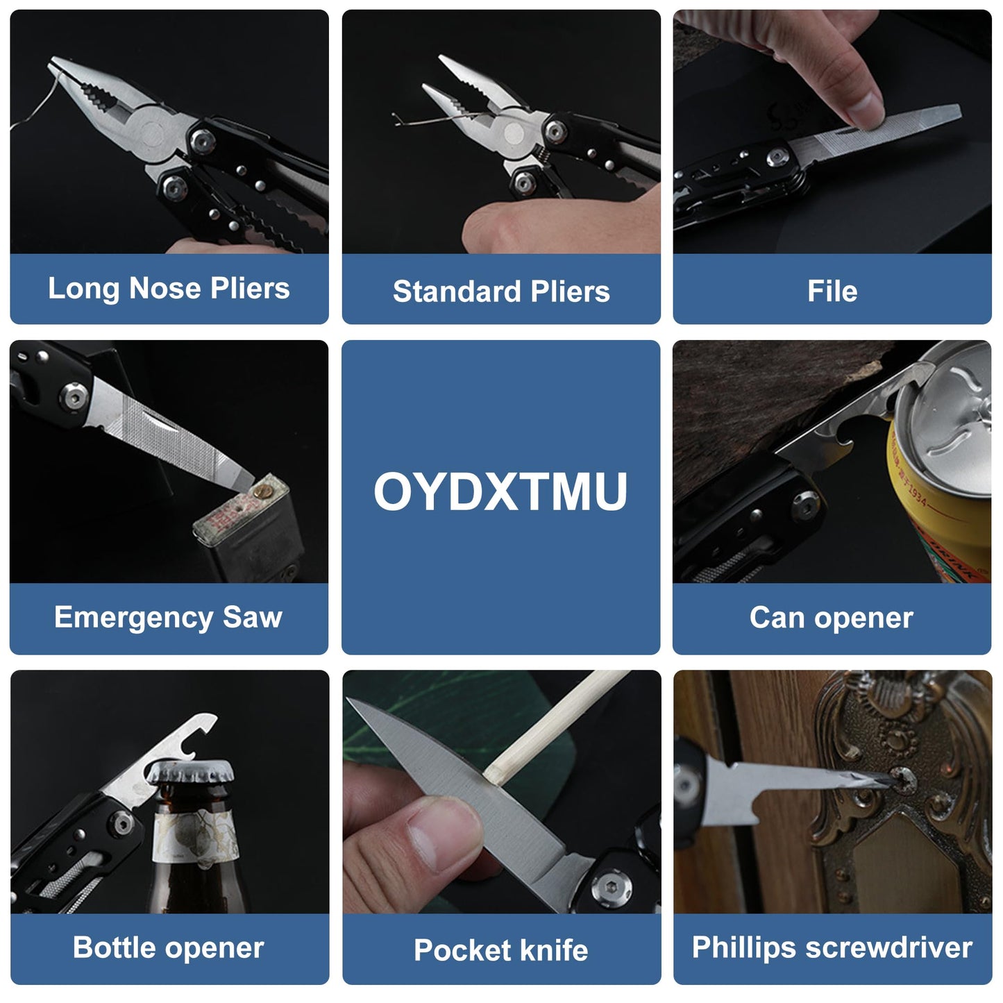 Outdoor 25-In-1 Mini Multitool plier,Portable EDC Gear with Safety Locking,Nylon Sheath,All-in-One Utility for Camping Hiking Survival,Birthday/Christmas Gifts for Dad Husband Boyfriend