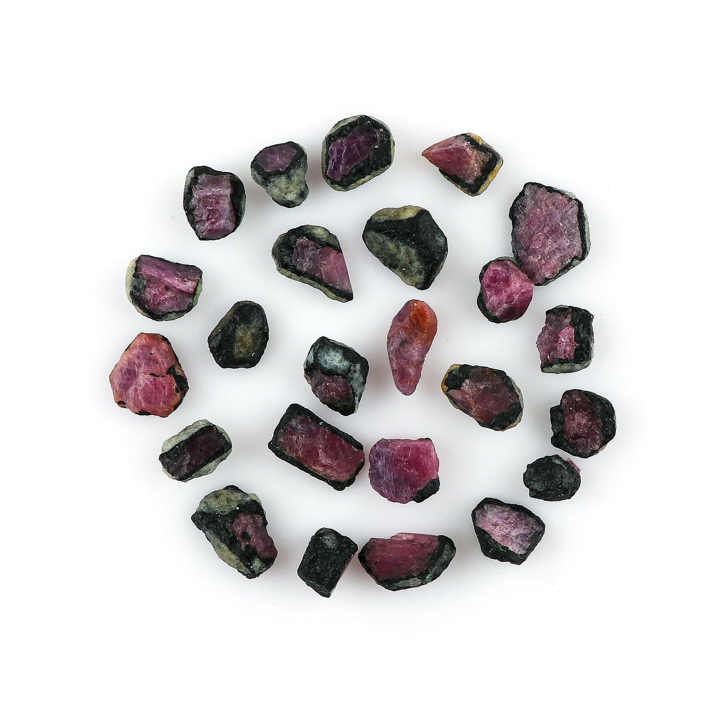 GEMKORA 50 carats Raw Ruby Zoisite Rough Slice Gemstone, Natural Crystals, Healing Stones, Wholesale Bulk Lot, Jewelry Making Supply, Stone, DIY Stones