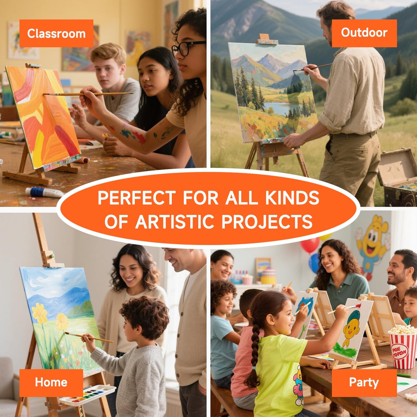 Shuttle Art 36 Pack Canvas for Painting, 5x7 & 8x10 Inch(18 of Each), Primed, 100% Cotton Blank Canvas Boards for Painting, Ideal Art Supplies for Kids Adults Artists Acrylic Oil Painting