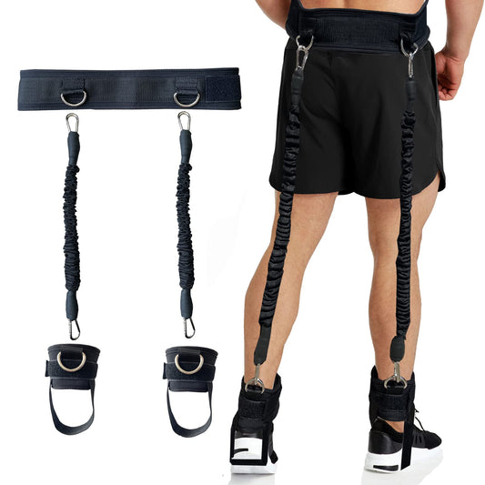 CORECISE Vertical Jumping Trainer,Leg Strength Training Resistance Band for Agility Speed Basketball Volleyball Football Jump Training 60LB