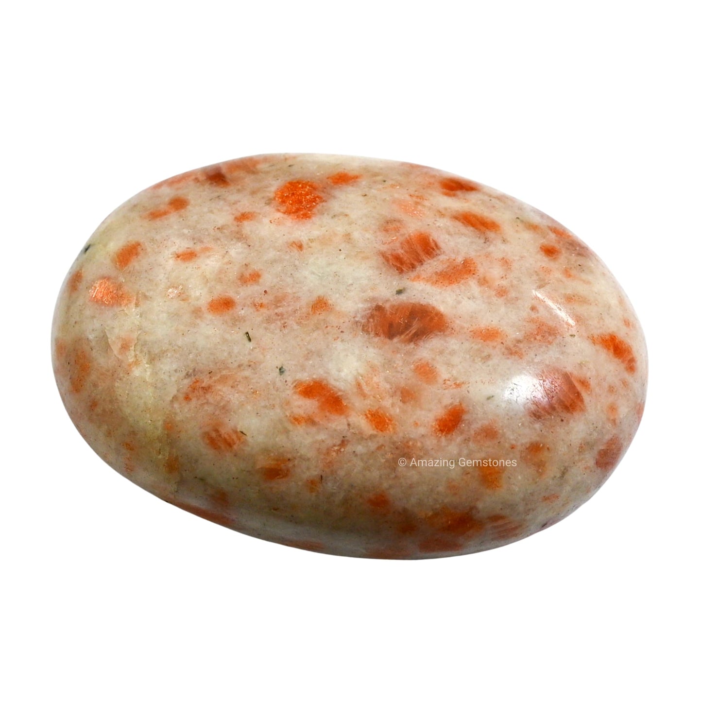 Amazing Gemstone Sunstone Crystals and Healing Stones - Extra Large Palm Stone Crystals Piedra - Crystal for Good Luck, Balanced Positive Energy, Meditation - Unique Stocking Stuffers, Gifts for Women
