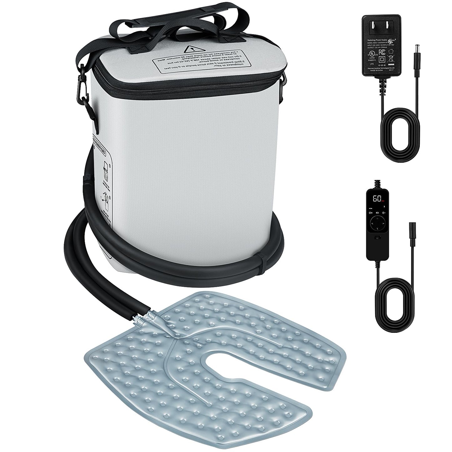 Ice Machine for Knee After Surgery – 19 QT (18L) Cold Therapy System with Timer, 5 Speeds – Circulating Cold Water for Knee, Back, Shoulder Pain Relief & Post-Surgery Recovery (Dad Gifts & Mom Gifts)