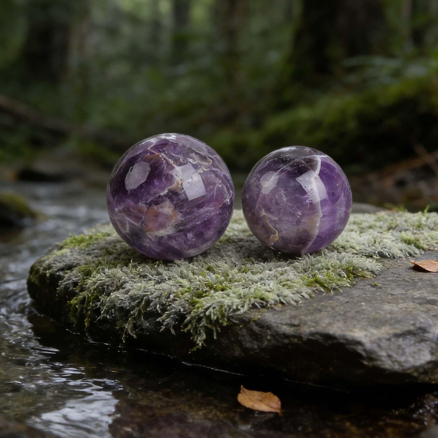 AierCrystal Natural Stone Crystal Sphere Feng Shui Home Decoration Ball Positive Energy Scrying Orb for Meditation Tool for Spiritual Space Purification Globe(Diameter5-6cm Amethyst Sphere)