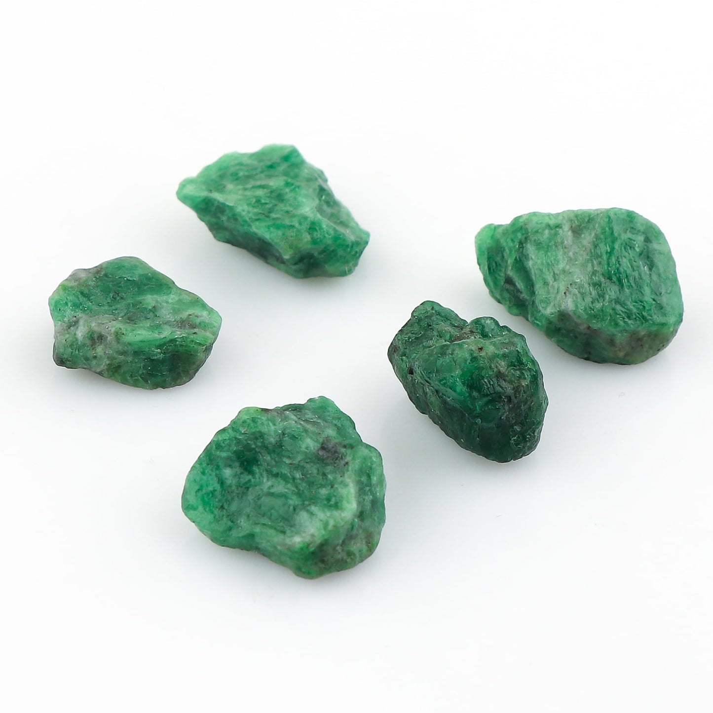 CRYSTALIS 5pcs Natural Big Tsavorite Garnet Loose Gemstone Wholesale Bulk Rough Jewelry Making Supply, Chakra & Healing Raw Stones, Wire Wrapping, DIY, Gem Collection [10-15mm]