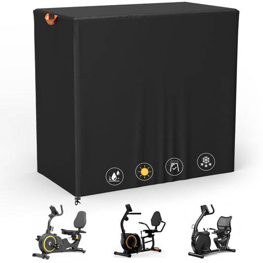 COSHNIBI Recumbent Exercise Bike Cover, Waterproof & Dustproof Cover for Recumbent Cross Trainer Stepper, Elliptical Exercise Machine Covers, 50"L x 27"W" x 47"H, All-Weather Indoor and Outdoor Use