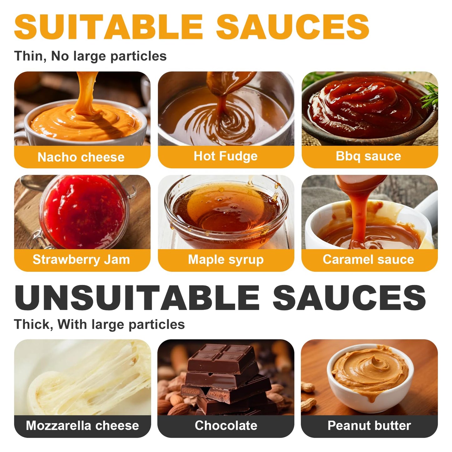 Saladulce 4.2Qt Nacho Cheese Dispenser Warmer Cheese Sauce Warmer with Cleaning Kits&9 Stickers, Pump Dispenser for Sauce Cheese Fudge Caramel