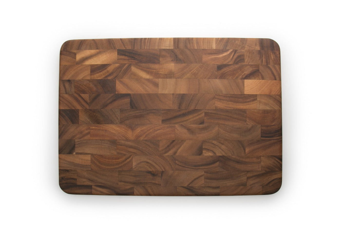 Ironwood Gourmet Large End Grain Prep Station and Large End Grain Prep Board With Juice Channel Set, Acacia Wood