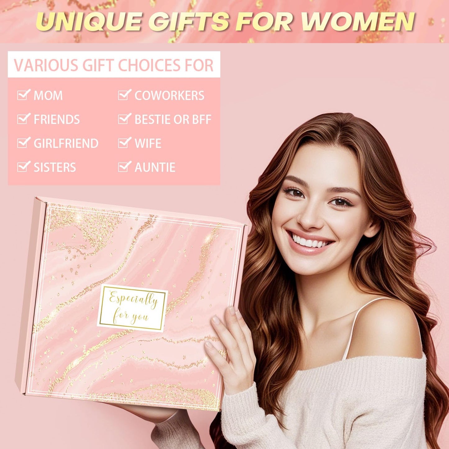 Mothers Day Birthday Gifts for Women Mom Grandma Wife Daughter Gift Basket, Birthday Gifts for Women Mom Wife Best Friend Sister Her, Relaxing Self Care Package Get Well Spa Gift Baskets for Woman