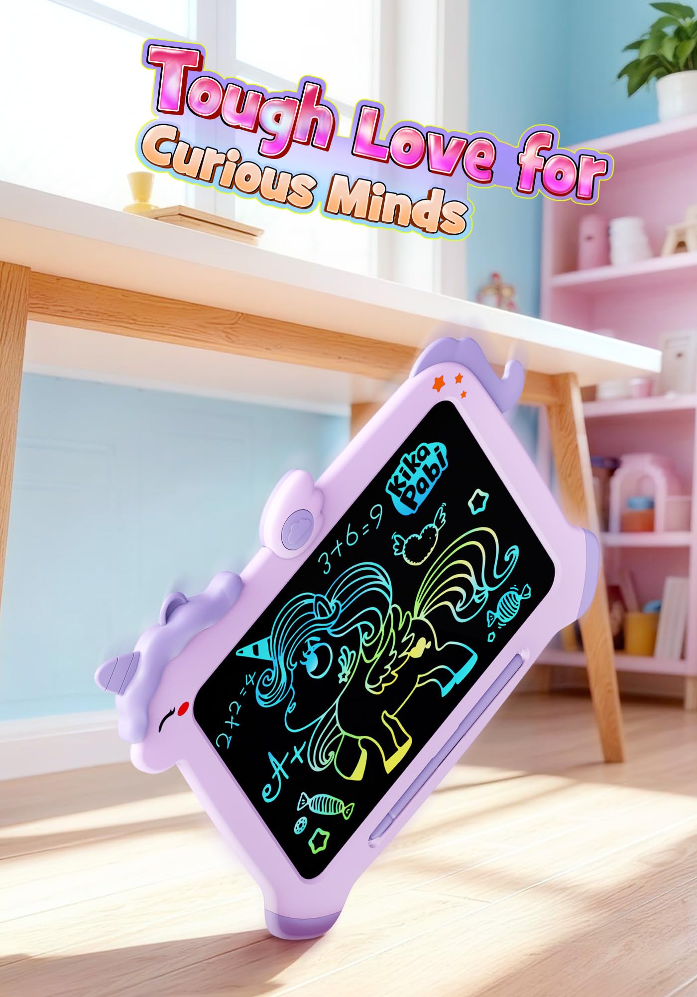 8.5 inch LCD Writing Tablet for Kids, Unicorn Toys Gifts for Girls Aged 3-5, Toddler Girl Kids Educational Travel Toy, Birthday Gift for 3 4 5 6 7 8 9 Year Old Girl (Purple