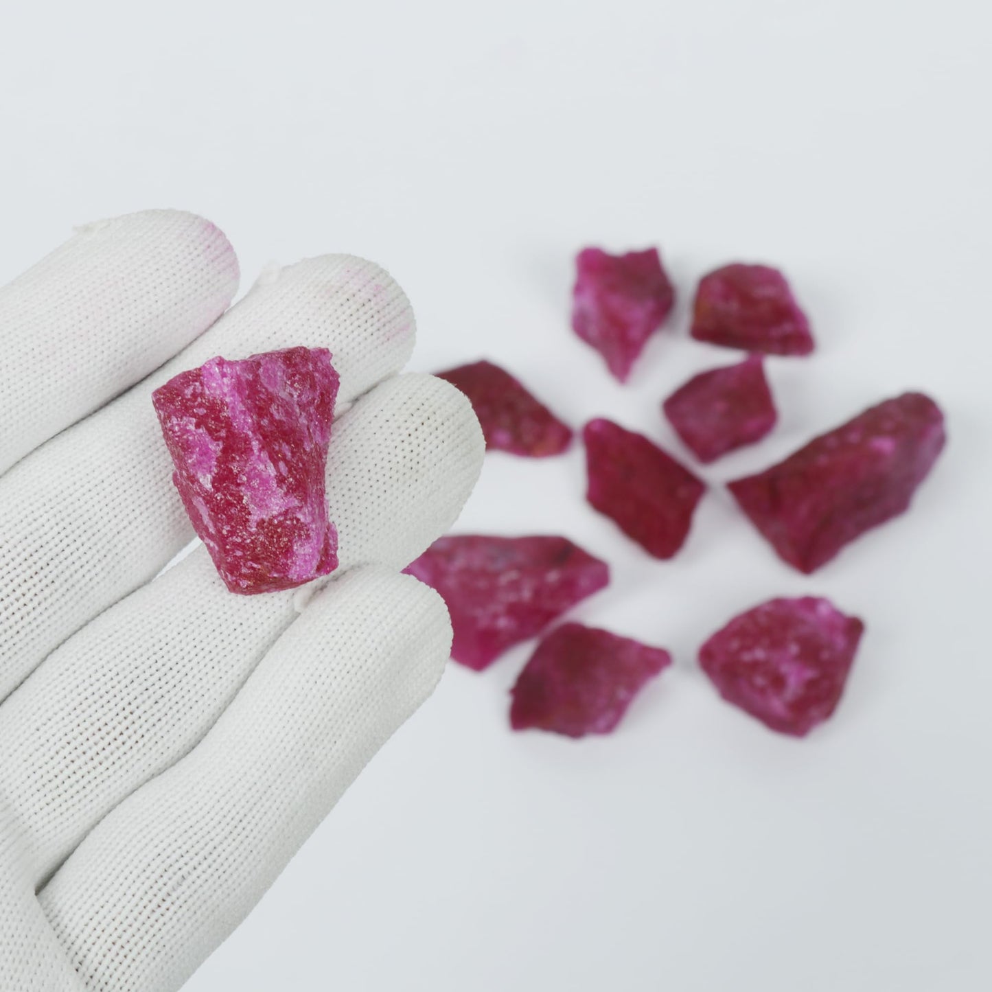 REAL-GEMS Natural Royal Red Ruby 73.5 Ct Raw Rough Loose Gemstone Crystal Mineral for Jewelry Making Lapidary AXD-996