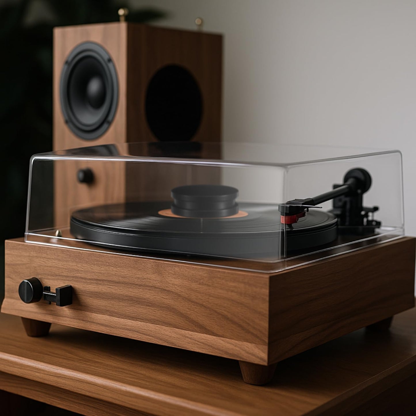 26.8 Ounce/ 760 Gram Record Weight Stabilizer Turntable Clamp Heavy Weight High Mass Steel Lp Disc Vinyl Record Player Accessory with Brush Gift Box for Vibration Damping Christmas Favor Gifts(Black)